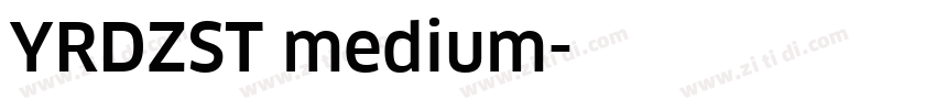 YRDZST medium字体转换